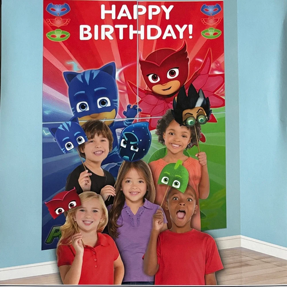 PJ Masks Scene Setter Backdrop + Props Kit
